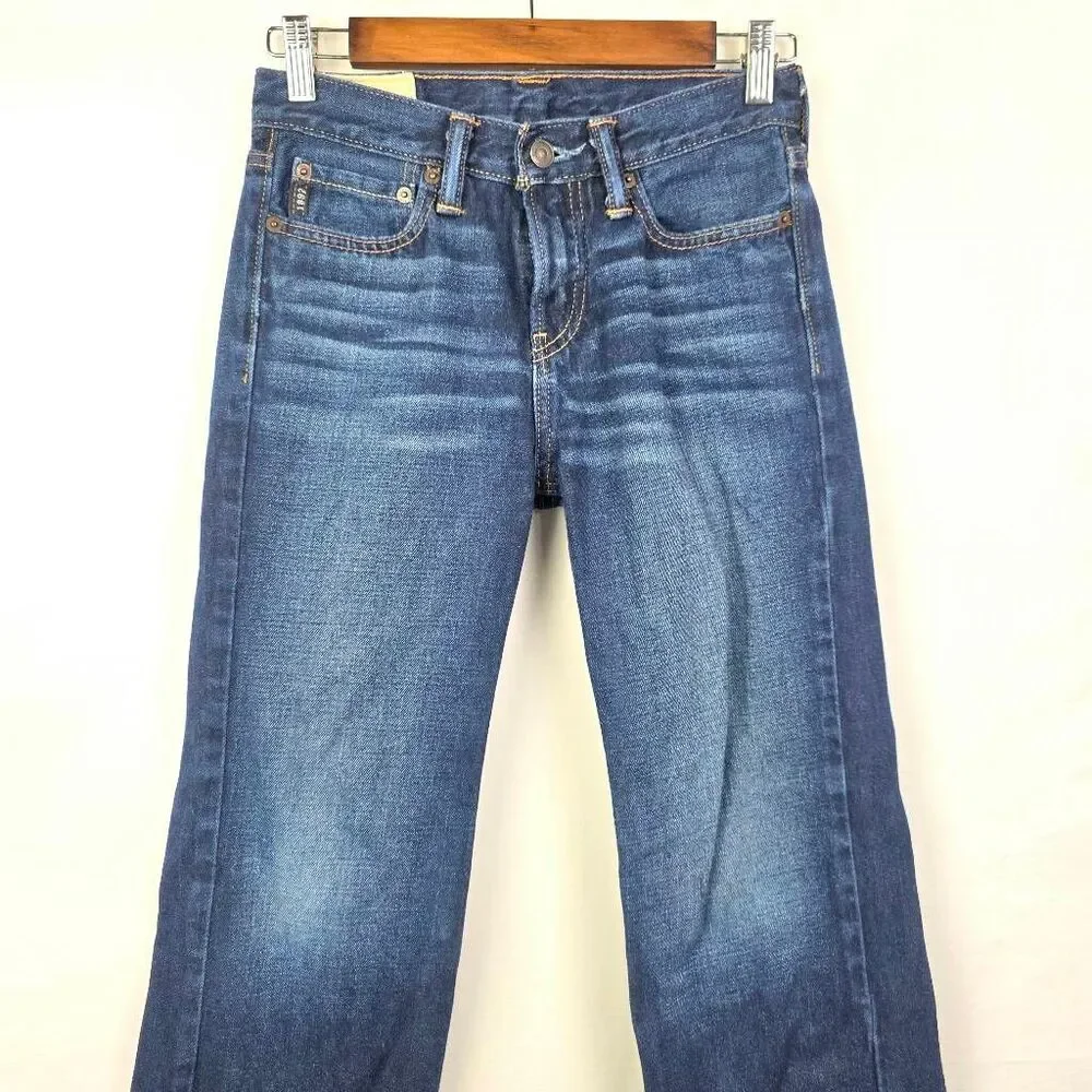 Abercrombie Kids Boys 12 Bootcut Relaxed Jeans Dark Wash